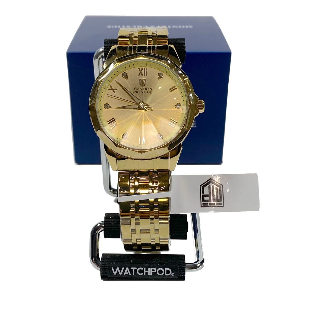 Montres Prestige Camden X Invicta Men 41mm Watch MPW-0045 Gold Tone Flame Fusion